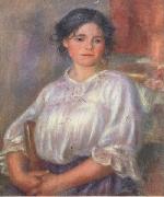 Pierre Renoir Seated Young Girl(Helene Bellon) Sweden oil painting artist